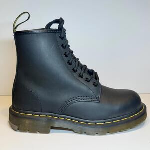 Dr. Martens 1460 8-Eye Boots (Black Smooth Leather), Men's size 8